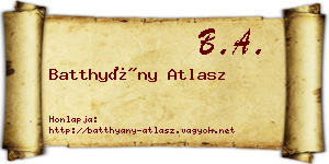 Batthyány Atlasz névjegykártya